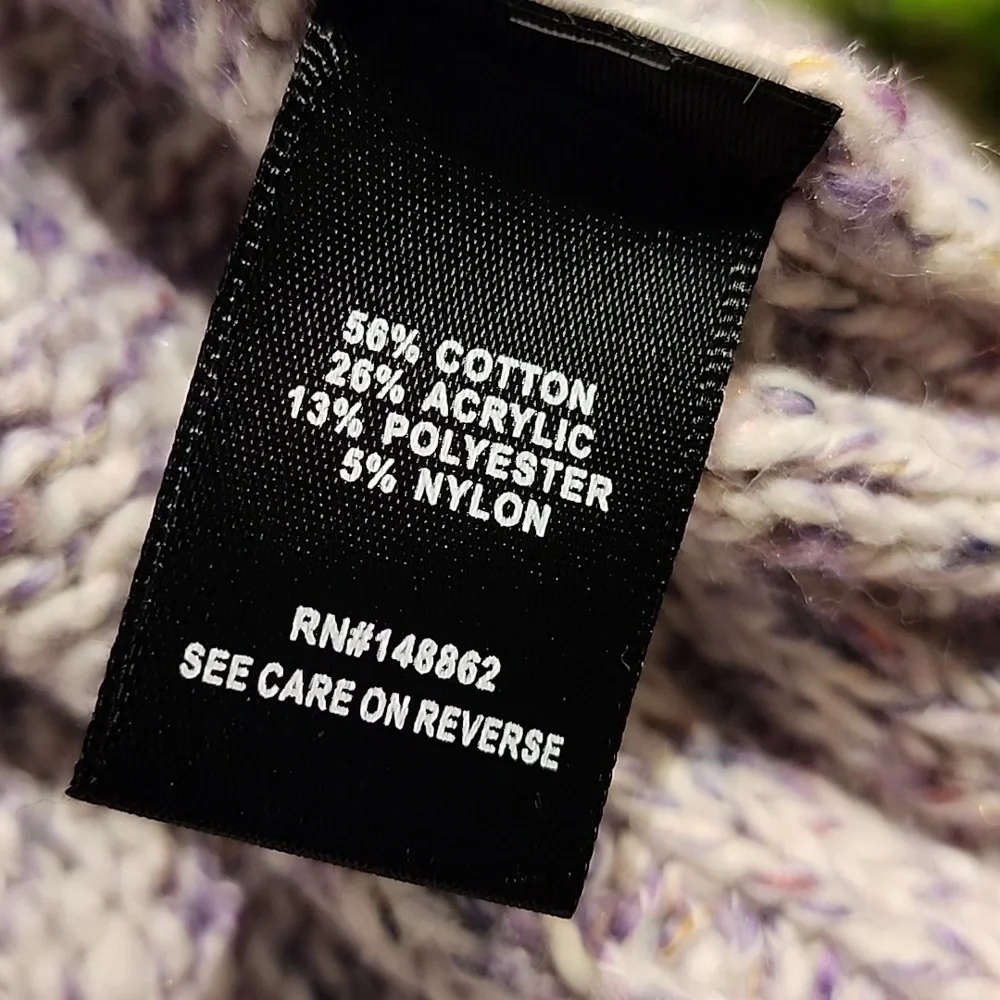 Torrid - Pullover Turtleneck Pointelle Sweater in Lavender - Picture 8 of 13